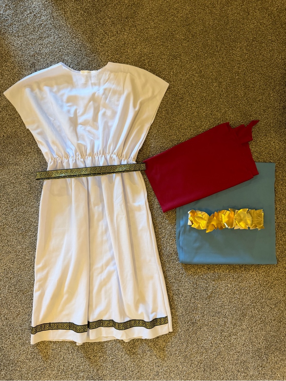 Kids White Toga Costume